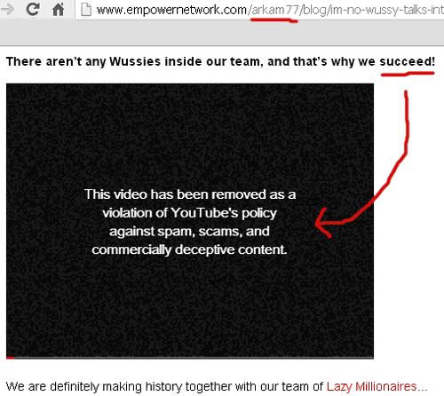 empower-network-blog-promoting-banned-youtube-video