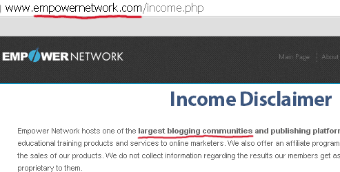 income-disclosure-empower-network