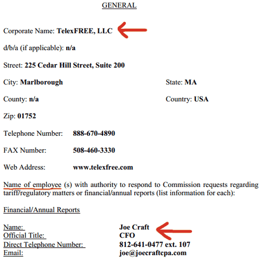 joe-craft-cfo-telexfree-alabama-telecommunication-filing-march-2014