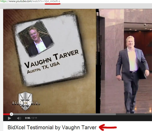 vaugn-tarver-bidxcel-video-youtube