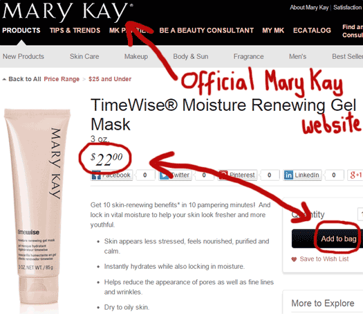 product-listing-mary-kay-website-store