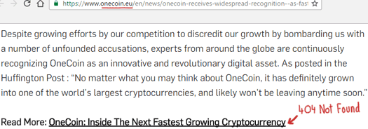 onecoin-link-huffington-post-spam-404-not-found