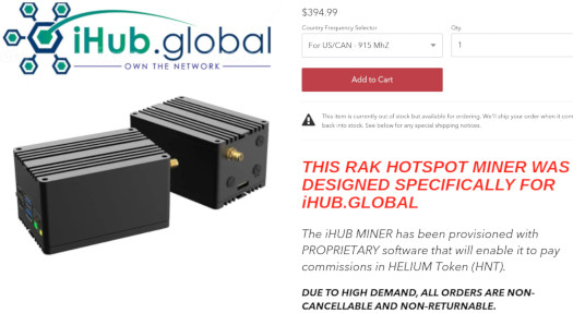 iHub Global Review: Helium Network Token mining